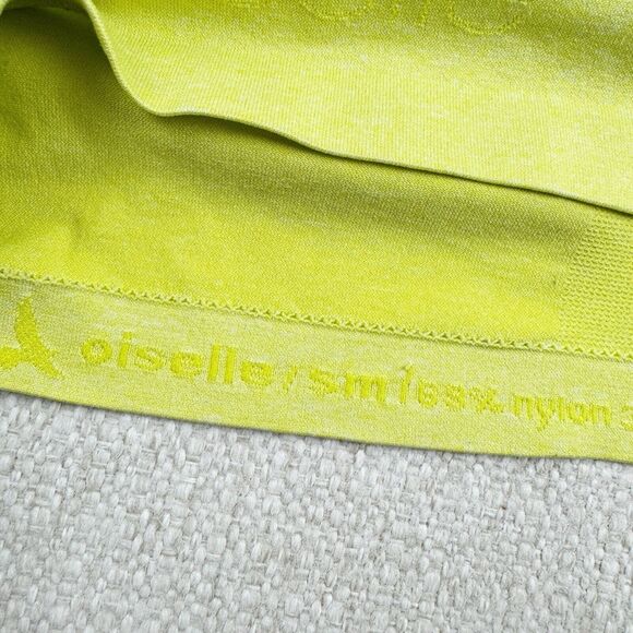 Oiselle Birds Of A Feather Top Size Small Long Sleeve Active Seamless Lime Green - Picture 9 of 12